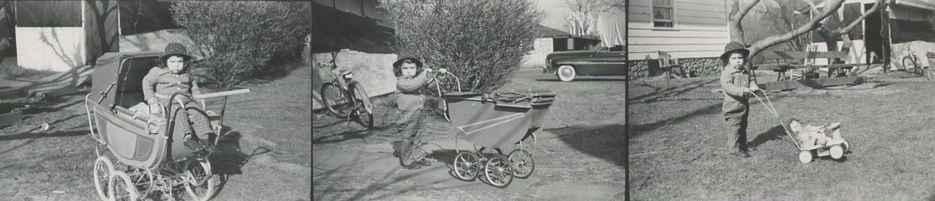 Hanah Friedman and her carriages 1953