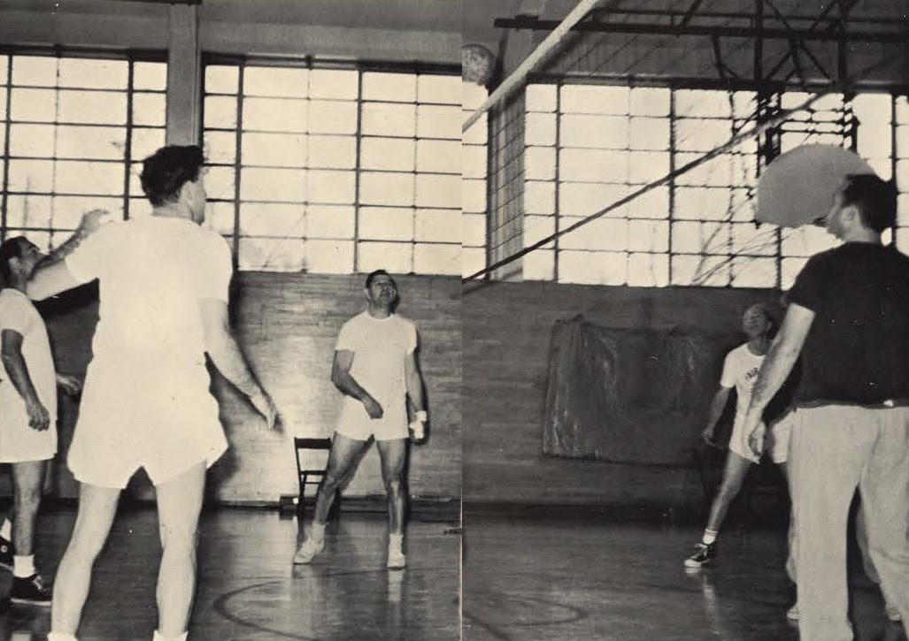 Sunday morning volleyball game