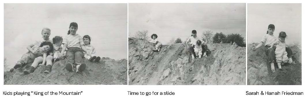 kids playing on River Road 1952