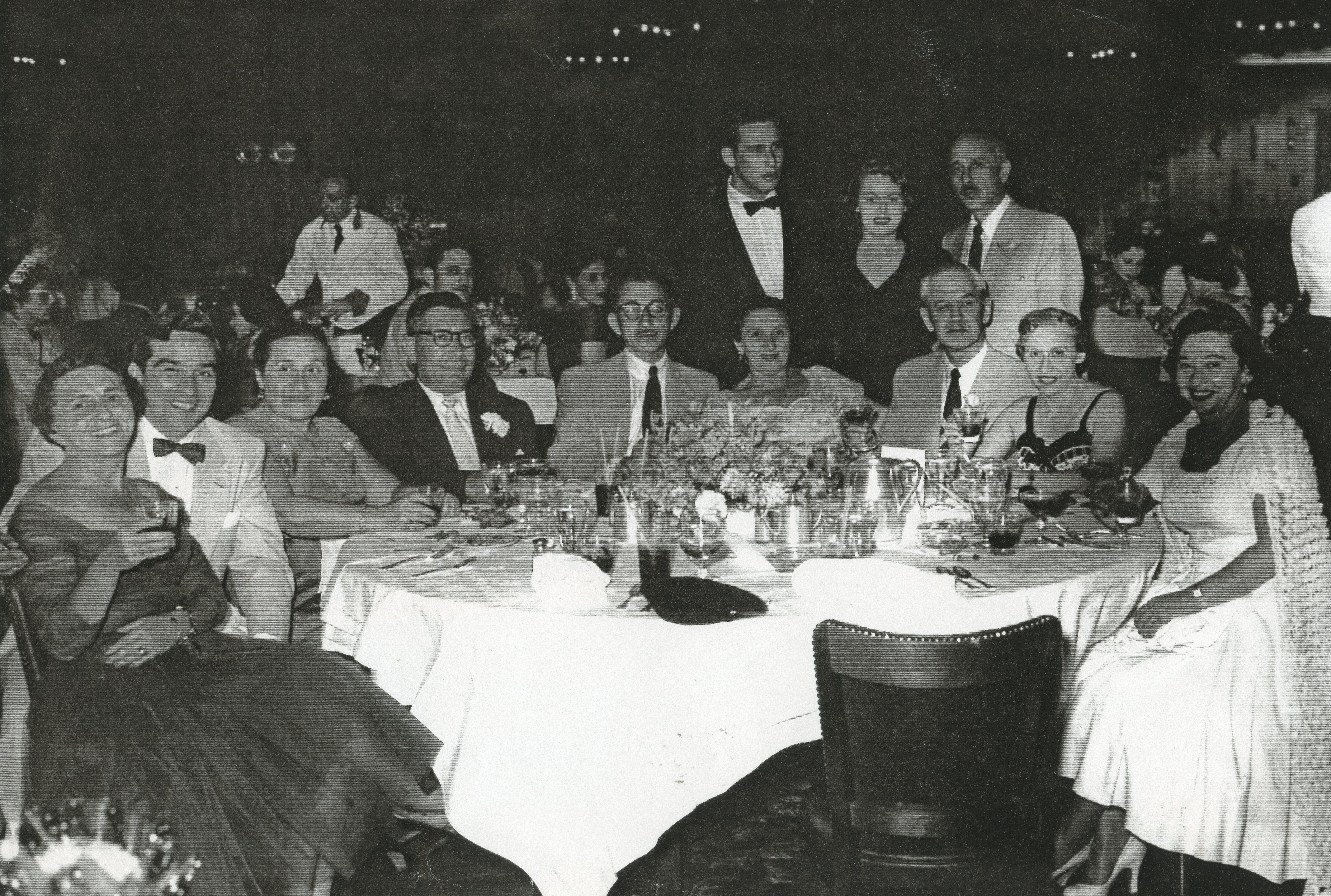 Northern New Jersey, Stave-Lapidus wedding, 1953, Francis & Ernie Neirdorff, Rae & Isadore Schepps, Charles & Lee Solomon, Marty Steinberg, Pauline Klein, Harry Klein