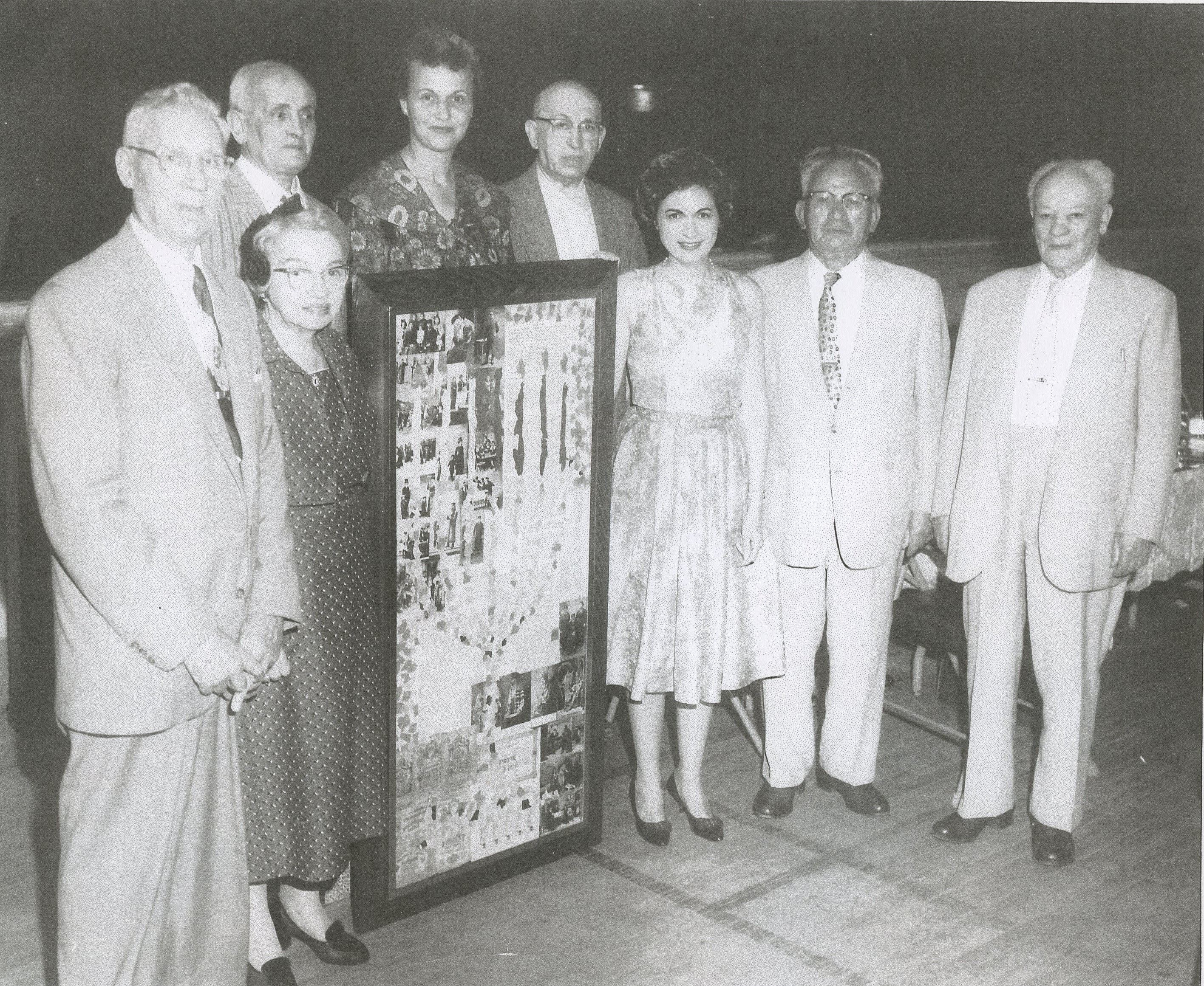 Jewish Folk Chorus, Paterson, New Jersey, framed photo collage