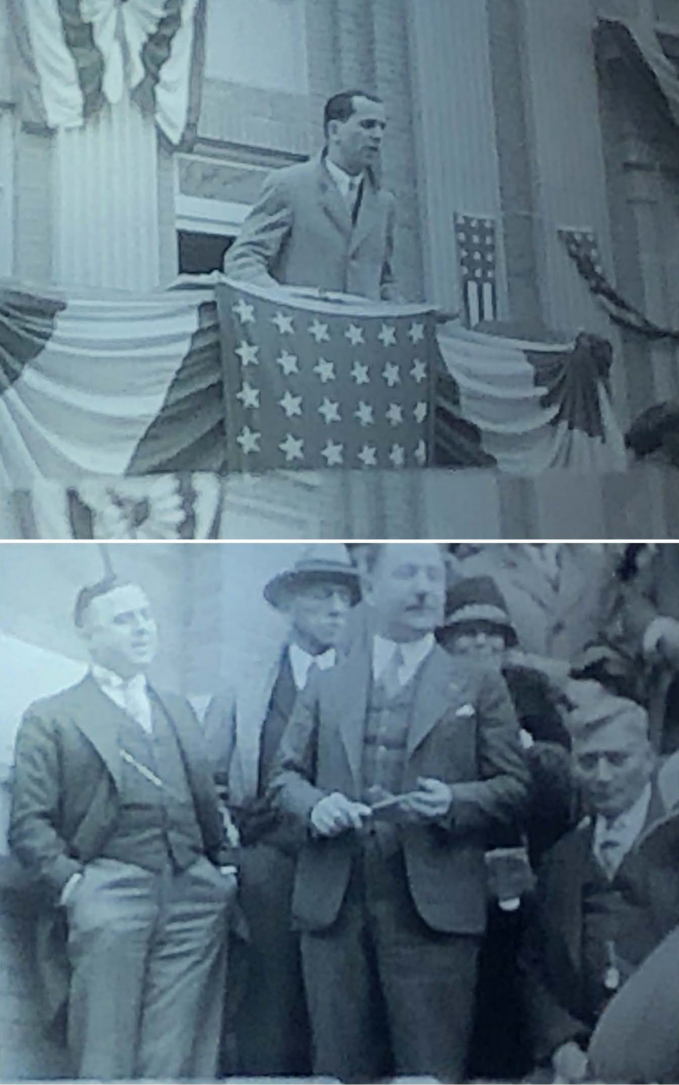 Hackensack New Jersey, YMHA cornerstone ceremony, 1929, Judge A. A. Lebson, President Clem Prager