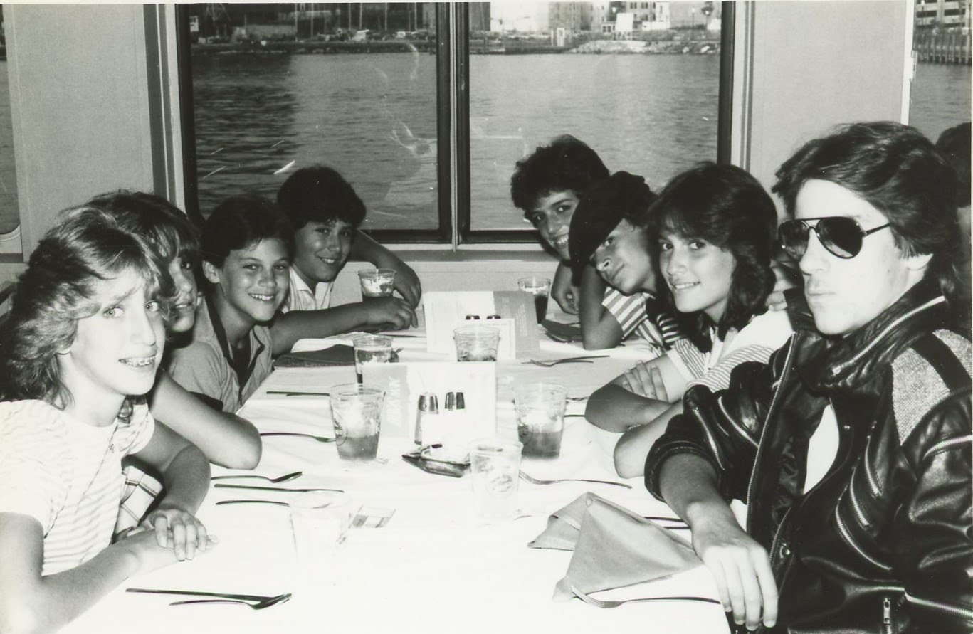Teen Trail kids on boat cruise 1984