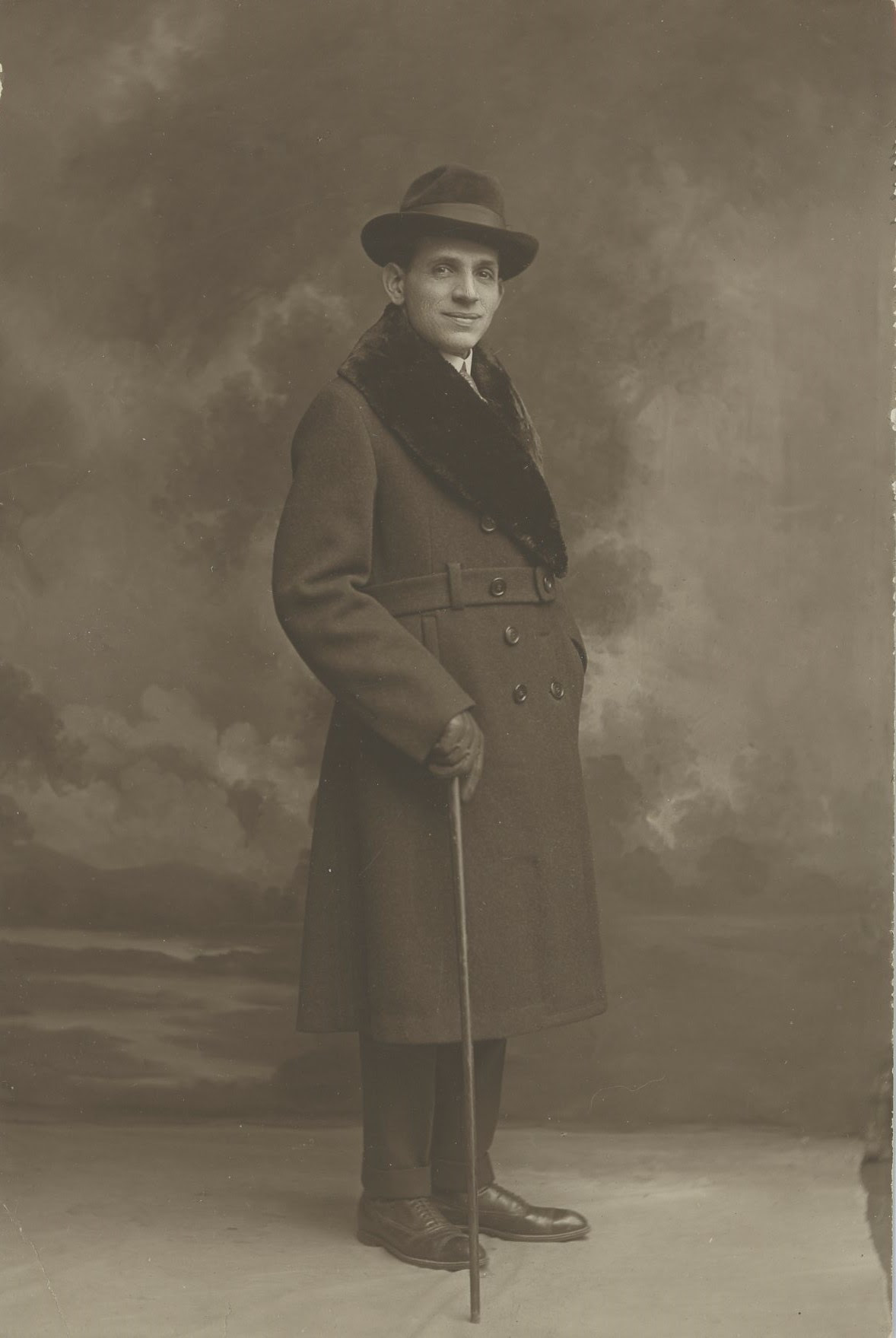 dapper gentleman, posed photo, Max Rosen collection