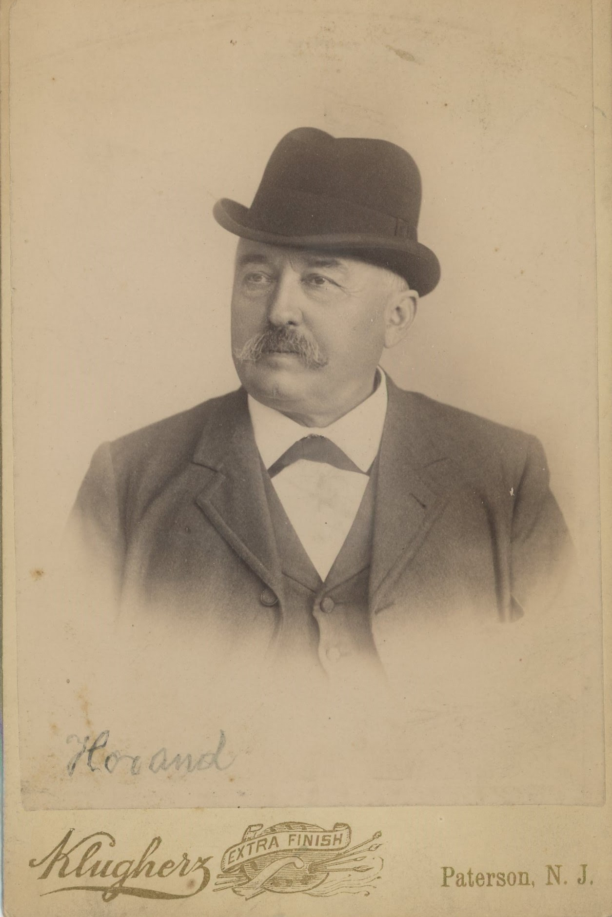 Horland, gentleman's photo, Paterson New Jersey, Max Rosen collection
