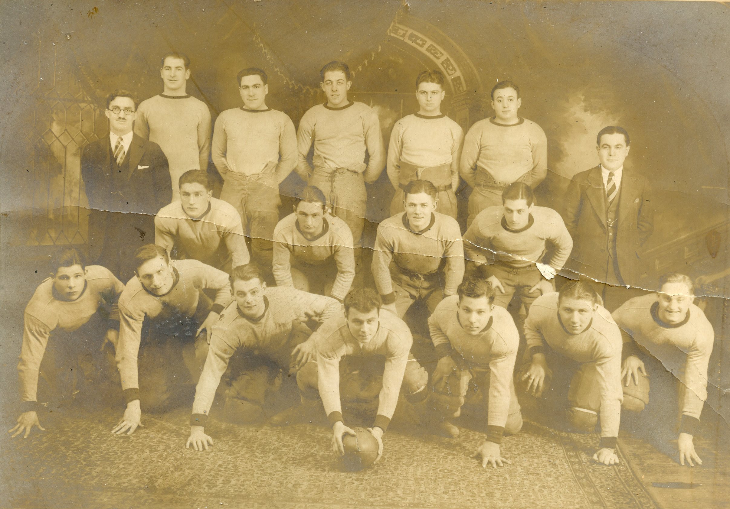 Passaic/Clifton JCC Football Team photo, circa 1924, Ben Katz