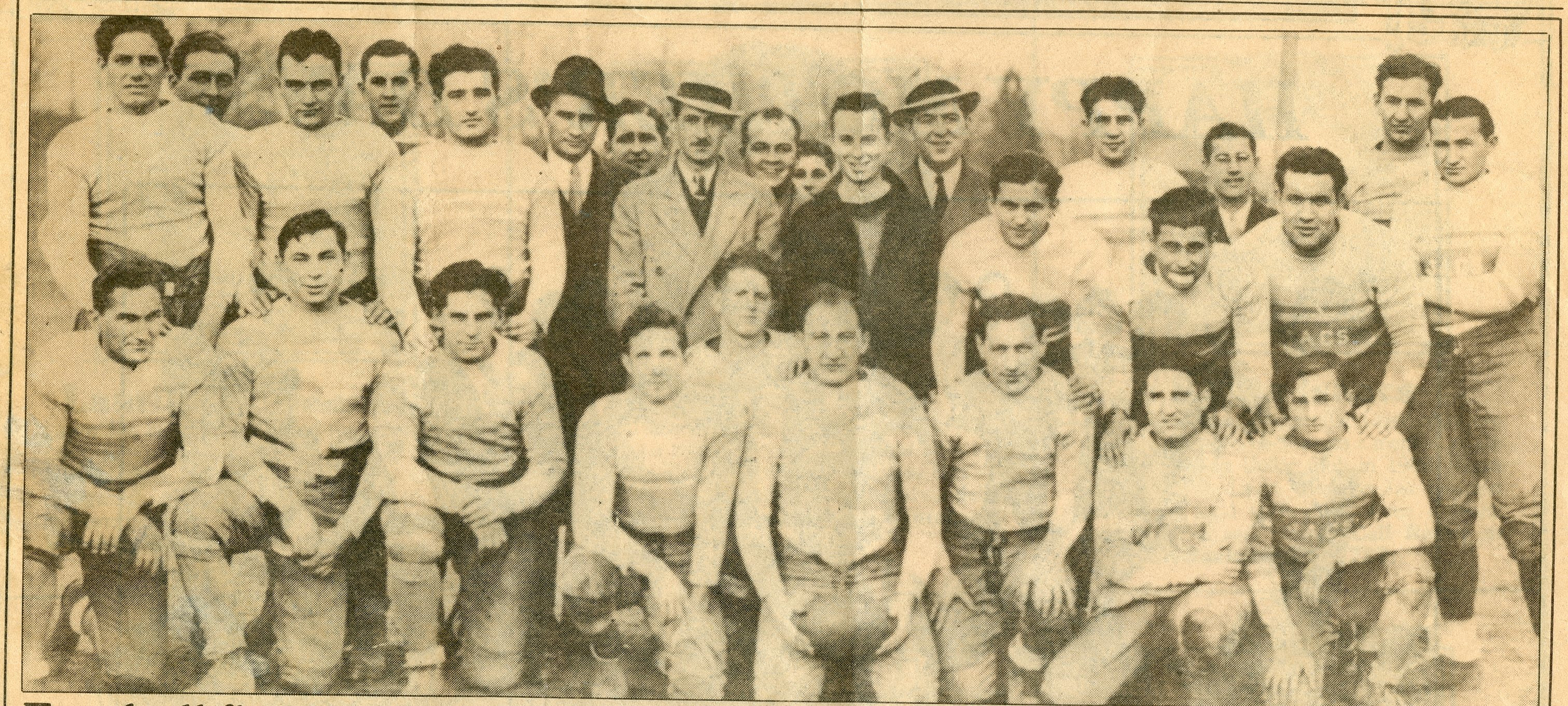 Jewish Athletic Club team photo, circa 1932, Paterson New Jersey
