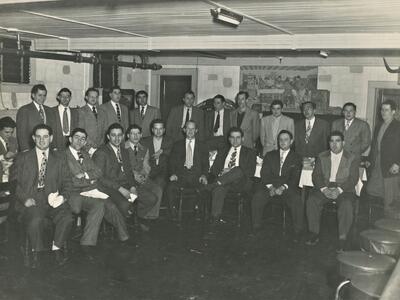 Unknown lodge group installation of officers at Casino de Charles