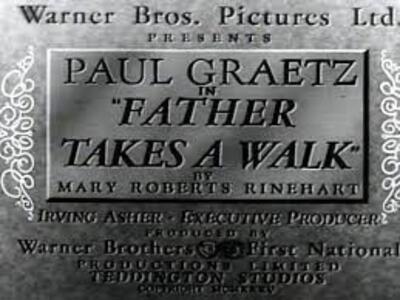 Flyer for Paul Graetz in Father Takes a Walk