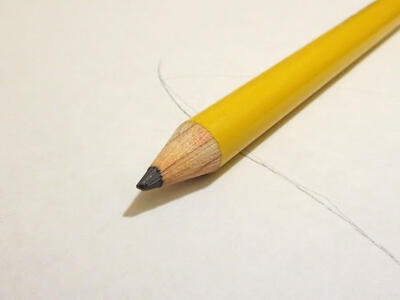 Stubby yellow pencil