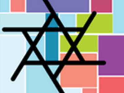 temple beth tikvah stained glass star logo