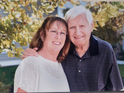 Cathy LaPoff Grossman and her dad Norman