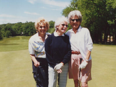 Arlene Freeman, Carol Taub, Annette Geller, Jewish Federation of Northern Jersey golf outing