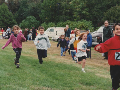 Kids' footrace, Washington Township Y, 2001