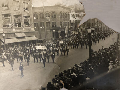 YMHA parade, Paterson NJ, Great War, circa 1917