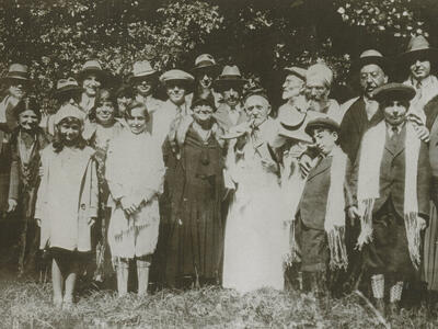 Rosen family, Bloom family, Bloom Farms, Norwood NJ, circa 1930, Rosh hashanah