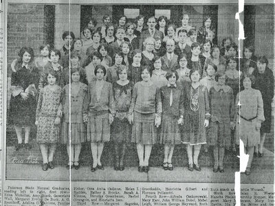 Paterson NJ, Edna Michelini, Amy Rieck, Genovieve Wall, Margaret De Buck, A.G. Resnikoff, Adelina Falcione, Pauline & Sarah Klemes, Elizabeth Booth, Alice Virginia Daly, Elsie Sieber, Grace Fitzgerald, Lillian Dolan, Celia Fisher, Cora Cadmus, Helen Hedden, Esther Brooks, Dorothy Greenbaum, Rachel Cirangole, Henrietta Izen, Margaret Sogorka, Frieda Benkendorf, Gloria Miller, Dorothy Day, Elizabeth Gill, Roy Shaffer, Irene Rutherford, Alice Groothedde, Rose Blumenthal, Ruth Stack, Hattie Wunach, Ida Bitter