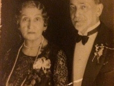 Morris & Fannie Knoblock celebrating their 70th wedding anniversary