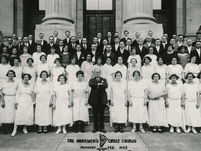 Workmen's Circle Chorus, Paterson New Jersey, February 1923, Max Friedman
