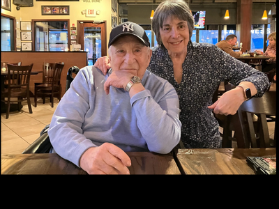 Eileen Kaplan Riman and her dad