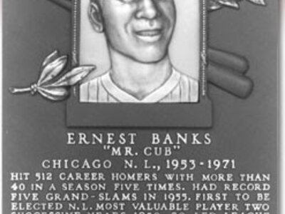 Ernie Banks Plaque