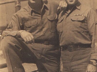 Army corporals Leonard Peres & Bernard Peres 