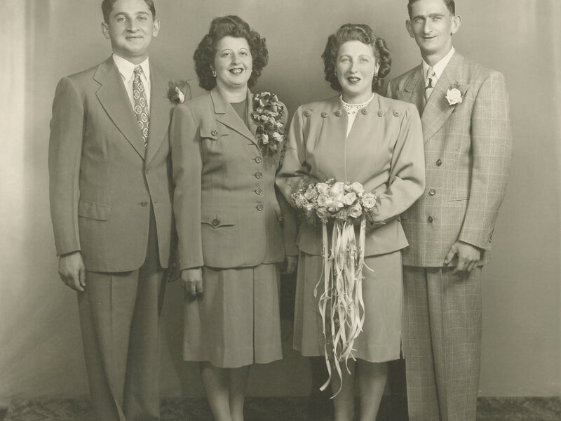 Wedding party from the Lichtman Family Collection