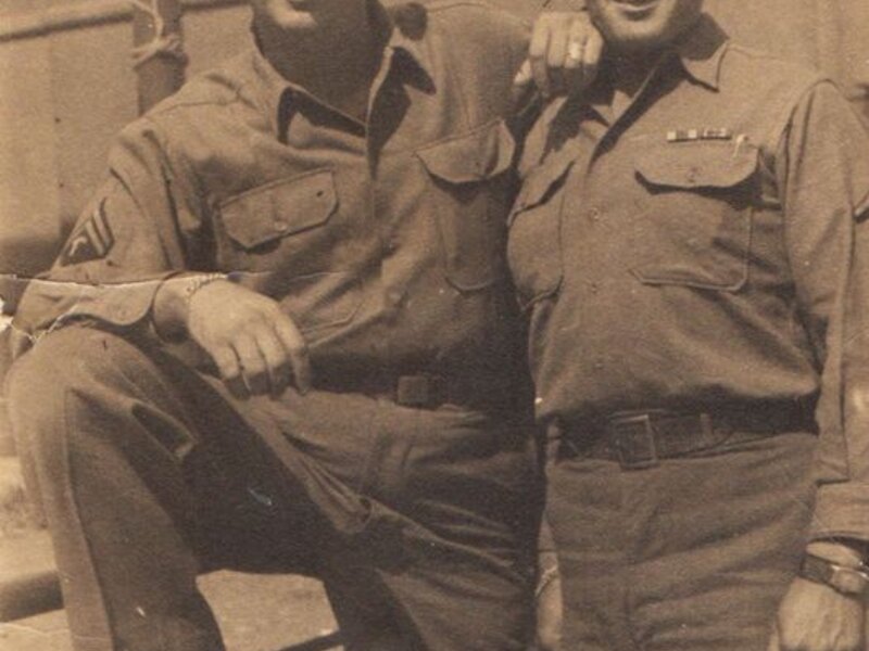 Army corporals Leonard Peres & Bernard Peres 