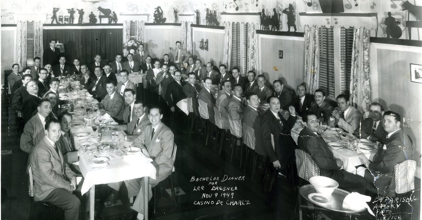 Bachelor dinner Lee Dresner 1949