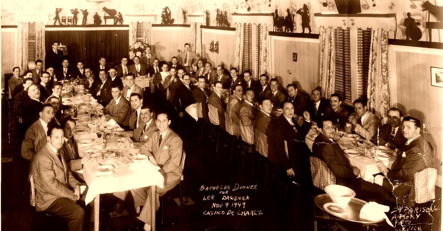 Bachelor dinner Lee Dresner 1949